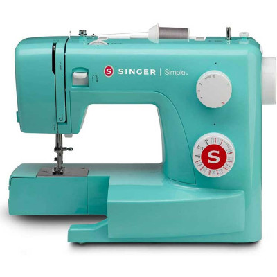 Original abnehmbare Basis Singer Simple grün mit Zubehörfach