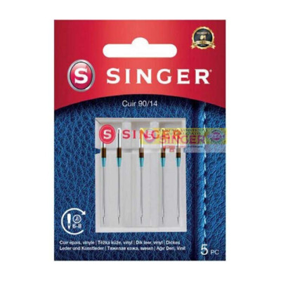 Aiguilles Singer cuir universelles 90/14 réf. 250055402