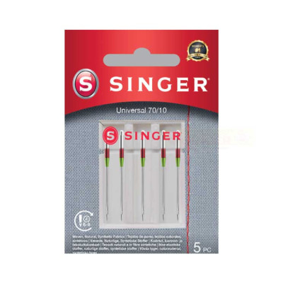 Singer Universal Needles 70/10 for lightweight fabrics