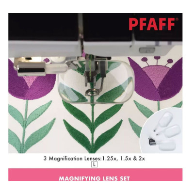 Set 3 lentes de aumento originales Pfaff cód. 821334096