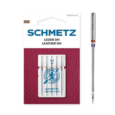 Leather needles size 100 for heavy leather sewing