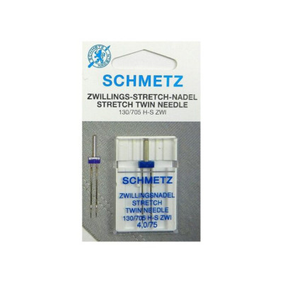 Aiguille double stretch 4,0/75mm pour tissus extensibles
