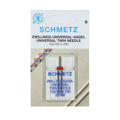 Universal twin needle 3.0/90mm for durable double seams