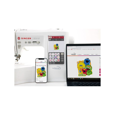 Singer SE9185 – macchina cucito e ricamo 7″ touchscreen, 250 punti, 150 ricami, Wi‑Fi