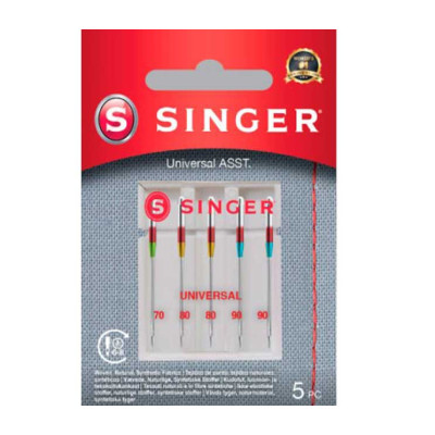 Aghi universali originali Singer 70/80/90 bustina 5 pz cod. 250052602