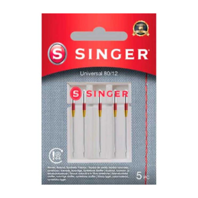 Aghi universali Singer 80/12 bustina 5 pz cod. 250052702