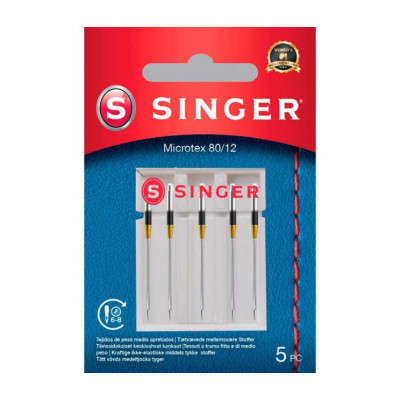 Original Singer Microtex needles 80/12 code 250053202