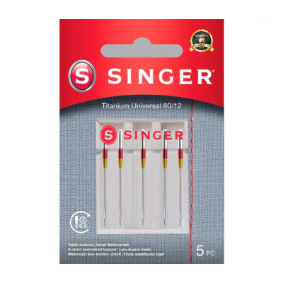 Singer universal titanium needles 80 code 250056201